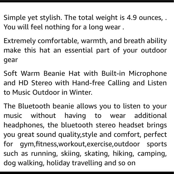 NWT Beanie aka Toque with Bluetooth Headphones! - Picture 6 of 14